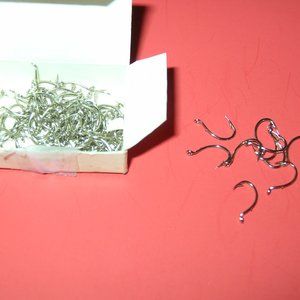 Box of 96 Mustad #6 NICKEL BEAK EXTRA STRONG FISH HOOKS #92168 Made in Norway H